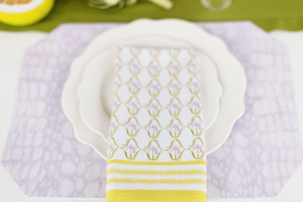 Iris in French Pink Dinner Napkins | Set of 4