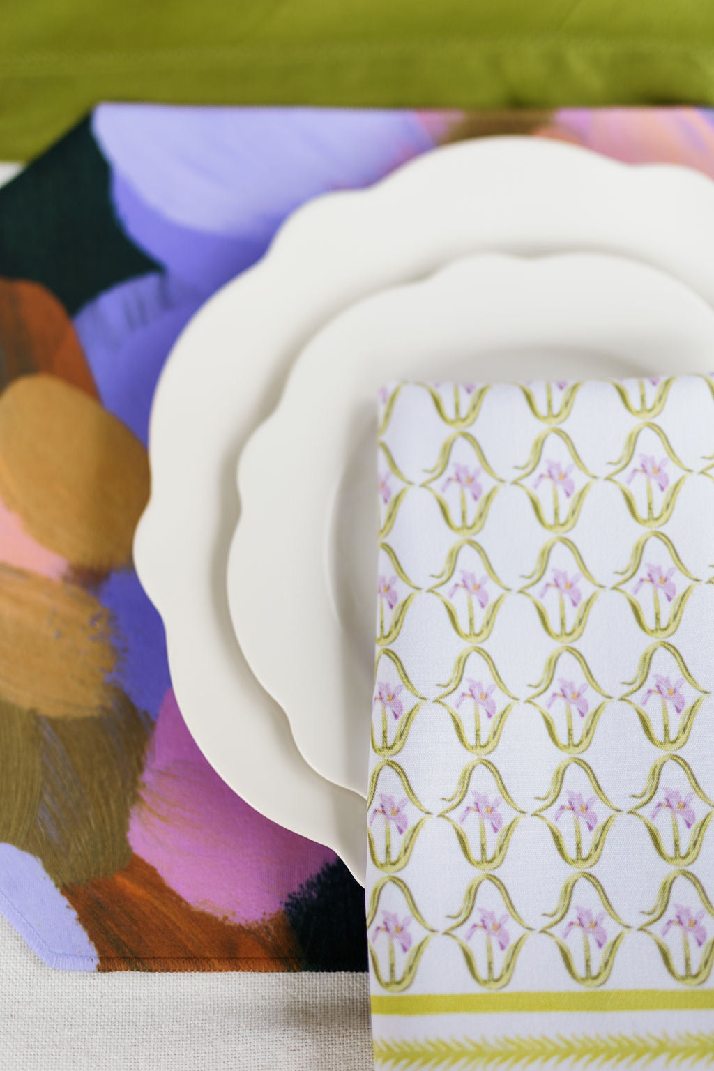 Iris in French Pink Dinner Napkins | Set of 4