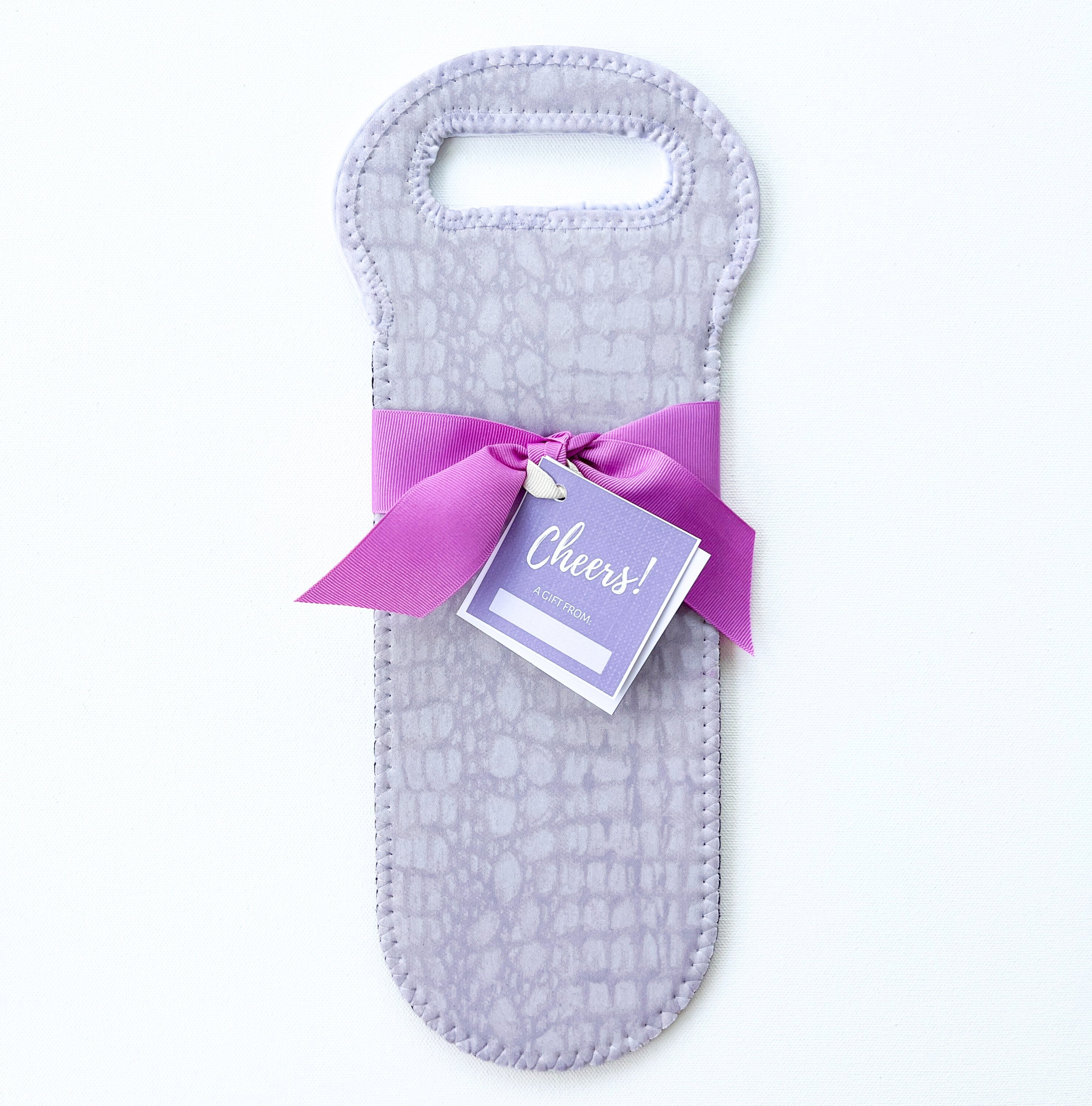 White Alligator Wine Tote – Kristy Oustalet Art